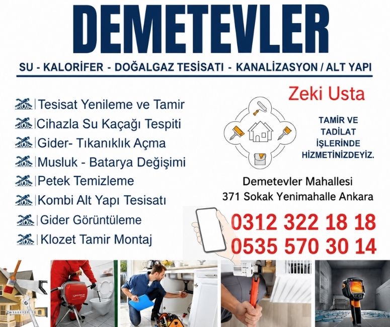 Demetevler Su Tesisatçısı